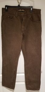Lee Straight Leg Regular Fit Jeans Brown 34×32